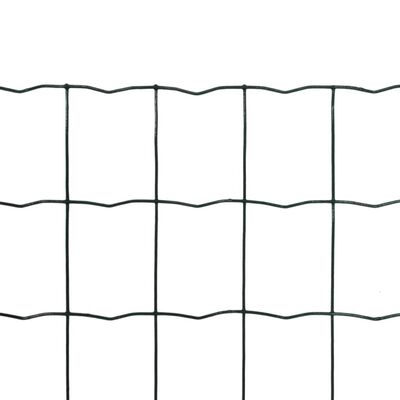vidaXL Euro Fence zöld acélkerítés 10 x 1,5 m