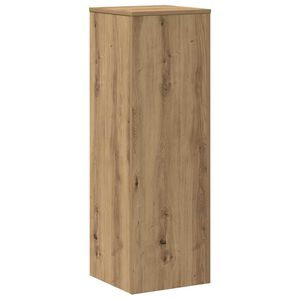 vidaXL k&eacute;zműves t&ouml;lgy sz&iacute;nű szerelt fa n&ouml;v&eacute;ny&aacute;llv&aacute;ny 33 x 33 x 100 cm