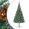 vidaXL Mű kar&aacute;csonyfa 300 LED-del &aacute;llv&aacute;nnyal Z&ouml;ld 210 cm PVC &eacute;s Ac&eacute;l