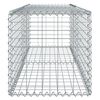 vidaXL horganyzott vas gabion kos&aacute;r fed&eacute;llel 200 x 50 x 50 cm