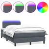 vidaXL s&ouml;t&eacute;tsz&uuml;rke b&aacute;rsony rug&oacute;s &eacute;s LED-es &aacute;gy matraccal 120x210 cm