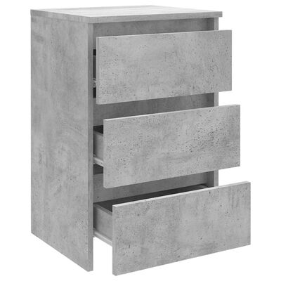 vidaXL 2 db betonszürke forgácslap éjjeliszekrény 40 x 35 x 62,5 cm