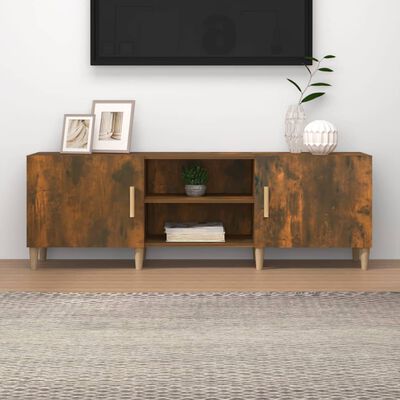 vidaXL füstös tölgyszínű szerelt fa TV-szekrény 150 x 30 x 50 cm