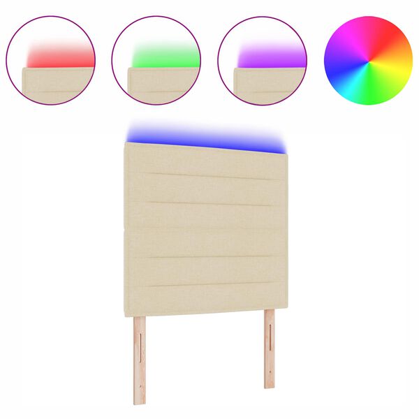 vidaXL LED &aacute;gyt&aacute;mla LED -es l&aacute;mp&aacute;kkal Kr&eacute;m 90 cm Poli&eacute;szter