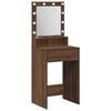 vidaXL &Ouml;lt&ouml;zk&ouml;dőasztal Barna T&ouml;lgy 50 x 41 x 135 cm Szerelt Fa