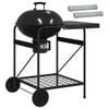 vidaXL Faszenes grills&uuml;tő f&uuml;st&ouml;lő cs&ouml;vekkel 91 x 71 x 107 cm Ac&eacute;l
