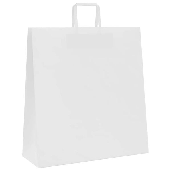 vidaXL 250 db feh&eacute;r pap&iacute;rzacsk&oacute;k foganty&uacute;kkal 45x17x48 cm