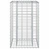 vidaXL Gabion emelt &aacute;gy Ez&uuml;st 50 x 50 x 80 cm Horganyzott ac&eacute;l