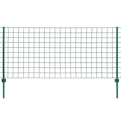 vidaXL Euro Fence zöld acélkerítés 20 x 0,8 m