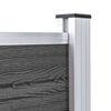 vidaXL fekete WPC ker&iacute;t&eacute;spanelszett 526 x 105 cm