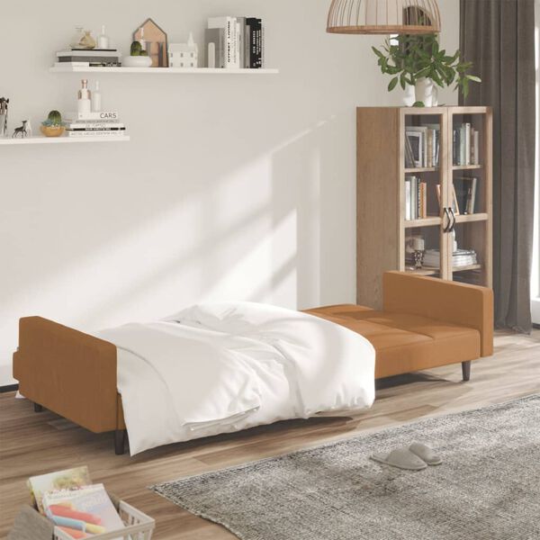 vidaXL k&eacute;tszem&eacute;lyes t&oacute;psz&iacute;nű mikrosz&aacute;las sz&ouml;vet kanap&eacute;&aacute;gy