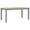 vidaXL Corona sz&uuml;rke t&ouml;m&ouml;r fenyőfa eb&eacute;dlőasztal 160 x 80 x 75 cm