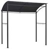 vidaXL antracitsz&uuml;rke ac&eacute;l grillpavilon 215 x 150 x 220 cm