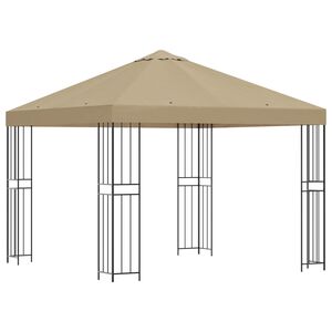 vidaXL Pavilon 3 x 3 m B&eacute;zs Poli&eacute;szter &eacute;s ac&eacute;l 190 gsm