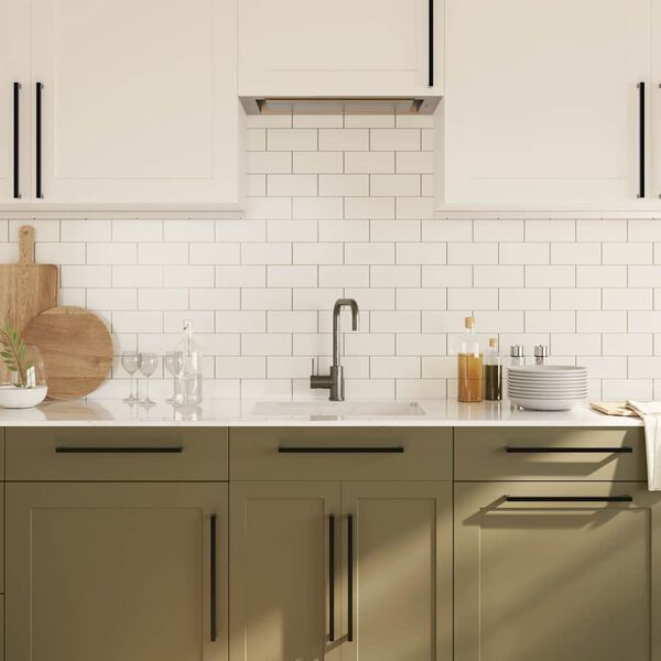 vidaXL 5 db fekete rozsdamentes ac&eacute;l szekr&eacute;nyfoganty&uacute; 320 mm