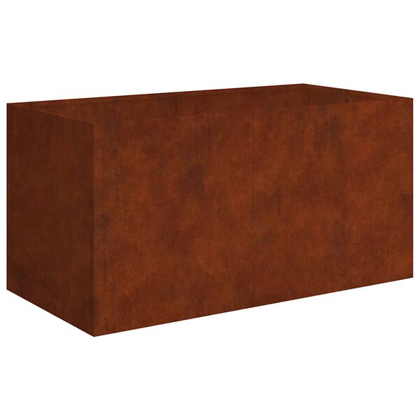 vidaXL corten ac&eacute;l n&ouml;v&eacute;nytart&oacute; 80 x 40 x 40 cm