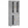 vidaXL betonsz&uuml;rke szerelt fa magasszekr&eacute;ny 69,5 x 34 x 180 cm