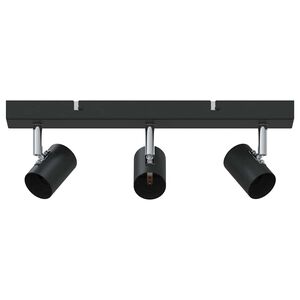 vidaXL Mennyezeti spotl&aacute;mpa Fekete 38 x 6,5 x 11,5 cm F&eacute;m
