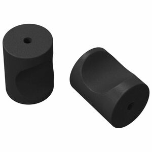 vidaXL Szekr&eacute;ny Gombok 2 db Fekete M4 x 12 mm Vas