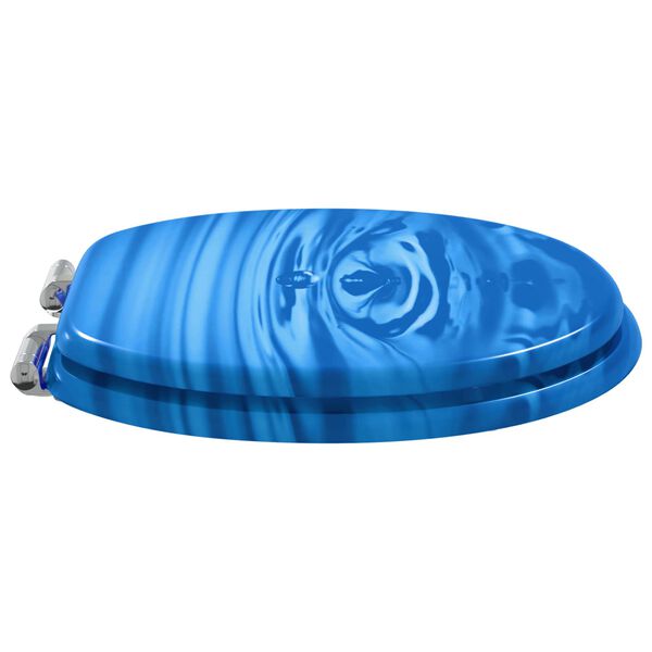 vidaXL WC &uuml;lőke K&eacute;k csepp 44 x 38 cm MDF lap