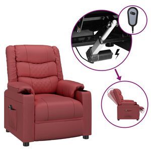 vidaXL bord&oacute; műbőr elektromos d&ouml;nthető fotel