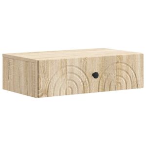 vidaXL Fali oldalt&aacute;bla Sonoma T&ouml;lgy 59 x 34,5 x 17 cm Szerelt Fa