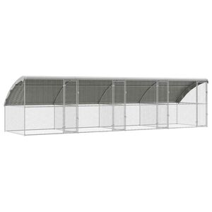 vidaXL Csirkeketrec 4 db Ez&uuml;st 800 x 200 x 200 cm Horganyzott Ac&eacute;l