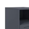 vidaXL antracitszürke acél éjjeliszekrény 36x39x60,5 cm