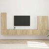 vidaXL TV falit kabinet szett Falra szerelhető 6 pcs Sonoma t&ouml;lgy