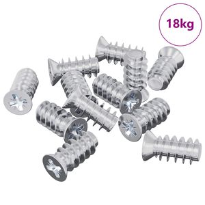 vidaXL Csavar 10909 pcs Ez&uuml;st M6 x 12 mm Vas