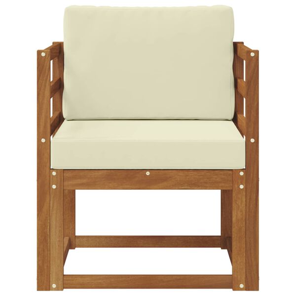 vidaXL K&uuml;lt&eacute;ri kanap&eacute; szett T&ouml;m&ouml;r ak&aacute;cfa &eacute;s poli&eacute;szter Term&eacute;szetes