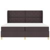 vidaXL Boxspring &aacute;gy matraccal S&ouml;t&eacute;tsz&uuml;rke 90x190 cm Sz&ouml;vet s&ouml;t&eacute;tbarna