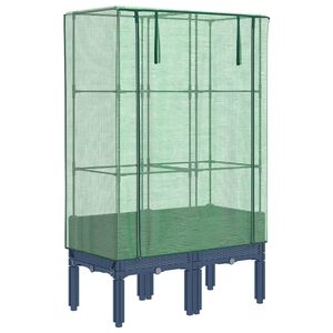 vidaXL rattan megjelen&eacute;sű magas&aacute;gy&aacute;s melegh&aacute;ztakar&oacute;val 80x40x140 cm