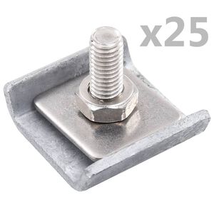 vidaXL 25 szett ez&uuml;stsz&iacute;nű &ouml;sszek&ouml;tő elem r&aacute;csker&iacute;t&eacute;shez