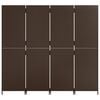 vidaXL barna 4 paneles polyrattan t&eacute;relv&aacute;laszt&oacute;