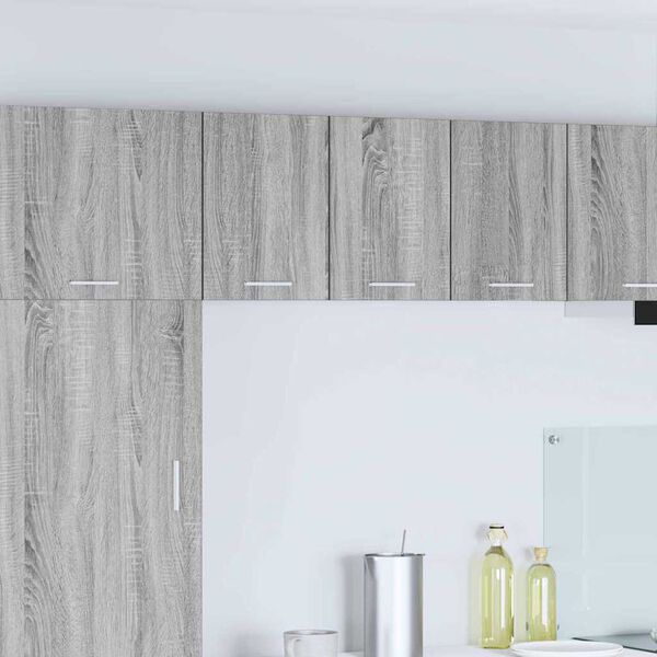 vidaXL F&uuml;ggő szekr&eacute;ny 2 pcs Sz&uuml;rke Sonoma &eacute;s feh&eacute;r 30 x 31 x 40 cm