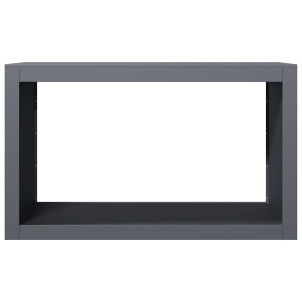 vidaXL antracitsz&uuml;rke ac&eacute;l tűzifat&aacute;rol&oacute; 100 x 40 x 60 cm