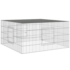 vidaXL horganyzott vas ny&uacute;lketrec 110 x 110 x 55 cm