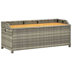 vidaXL sz&uuml;rke polyrattan kerti t&aacute;rol&oacute;pad 120 cm