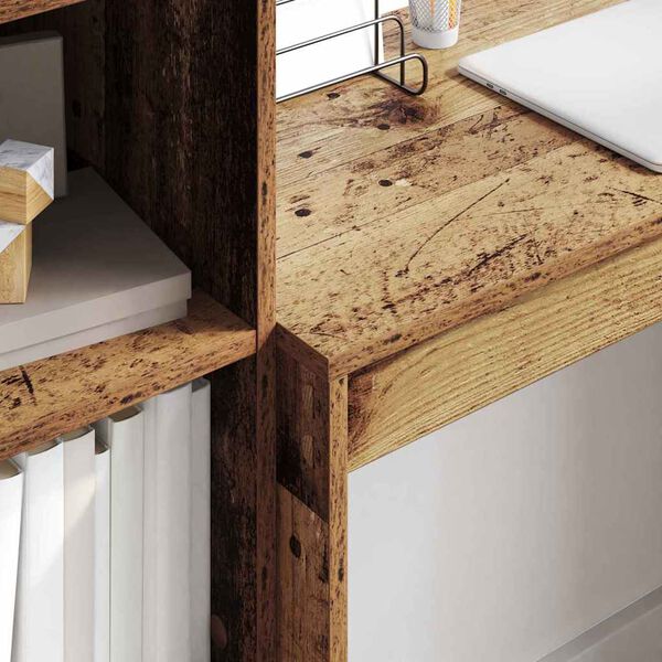 vidaXL Asztal fi&oacute;kkal 2 pcs &Ouml;reg fa