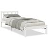 vidaXL feh&eacute;r t&ouml;m&ouml;r fenyő extra hossz&uacute; &aacute;gykeret matrac n&eacute;lk&uuml;l 90x210 cm