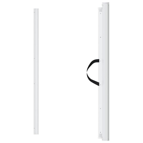 vidaXL feh&eacute;r beh&uacute;zhat&oacute; kis&aacute;llatkapu 117,5 x 125 cm