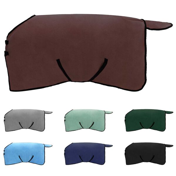 vidaXL L&oacute; Takar&oacute; Teljes S&ouml;t&eacute;t Barna Poli&eacute;szter