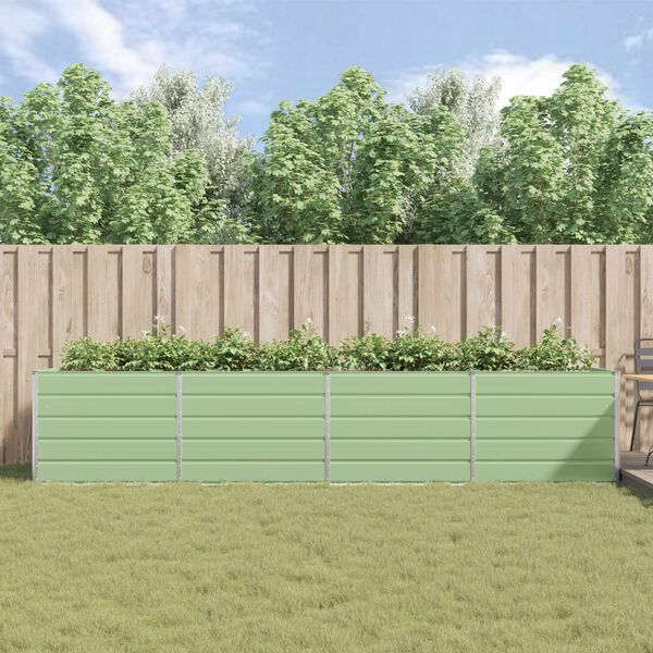 vidaXL N&ouml;v&eacute;nytart&oacute; Pasztell Z&ouml;ld 195 x 100 x 45 cm Horganyzott ac&eacute;l