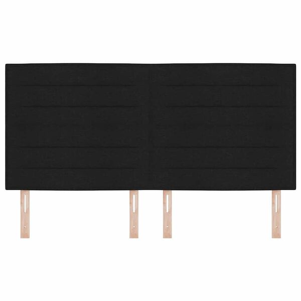 vidaXL Fejt&aacute;mla Fekete 180 cm sz&ouml;vet