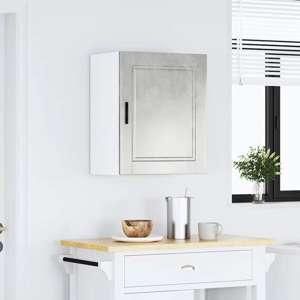 vidaXL konyhai fali szekr&eacute;ny&nbsp;Porto beton sz&uuml;rke műf&aacute;b&oacute;l k&eacute;sz&uuml;lt beton