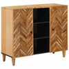 vidaXL T&aacute;rol&oacute; szekr&eacute;nyek Barna 90 x 33,5 x 75 cm T&ouml;m&ouml;r Mang&oacute;f&aacute;t
