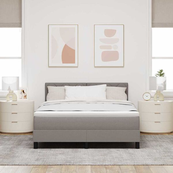 vidaXL Boxrug&oacute;s &aacute;gy matracmal fejt&aacute;ml&aacute;val T&oacute;psz&iacute;nű 160 x 200 cm sz&ouml;vet