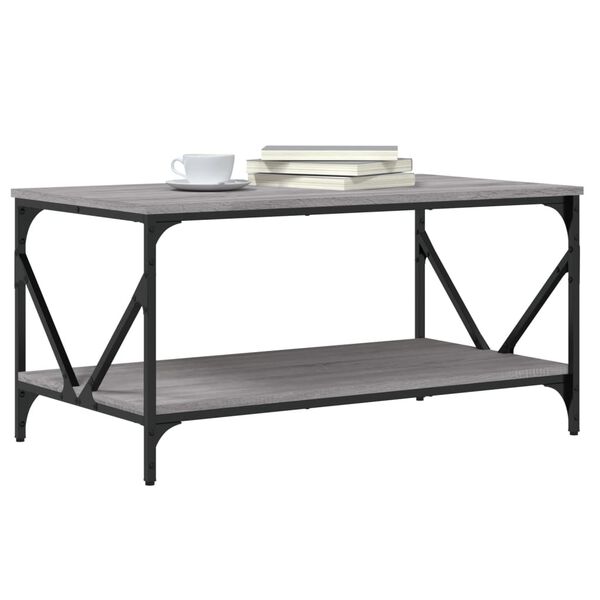 vidaXL sz&uuml;rke sonoma sz&iacute;nű szerelt fa doh&aacute;nyz&oacute;asztal 90 x 50 x 45 cm