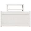 vidaXL fehér ágykeret fejtámlával matrac nélkül 90x200 cm